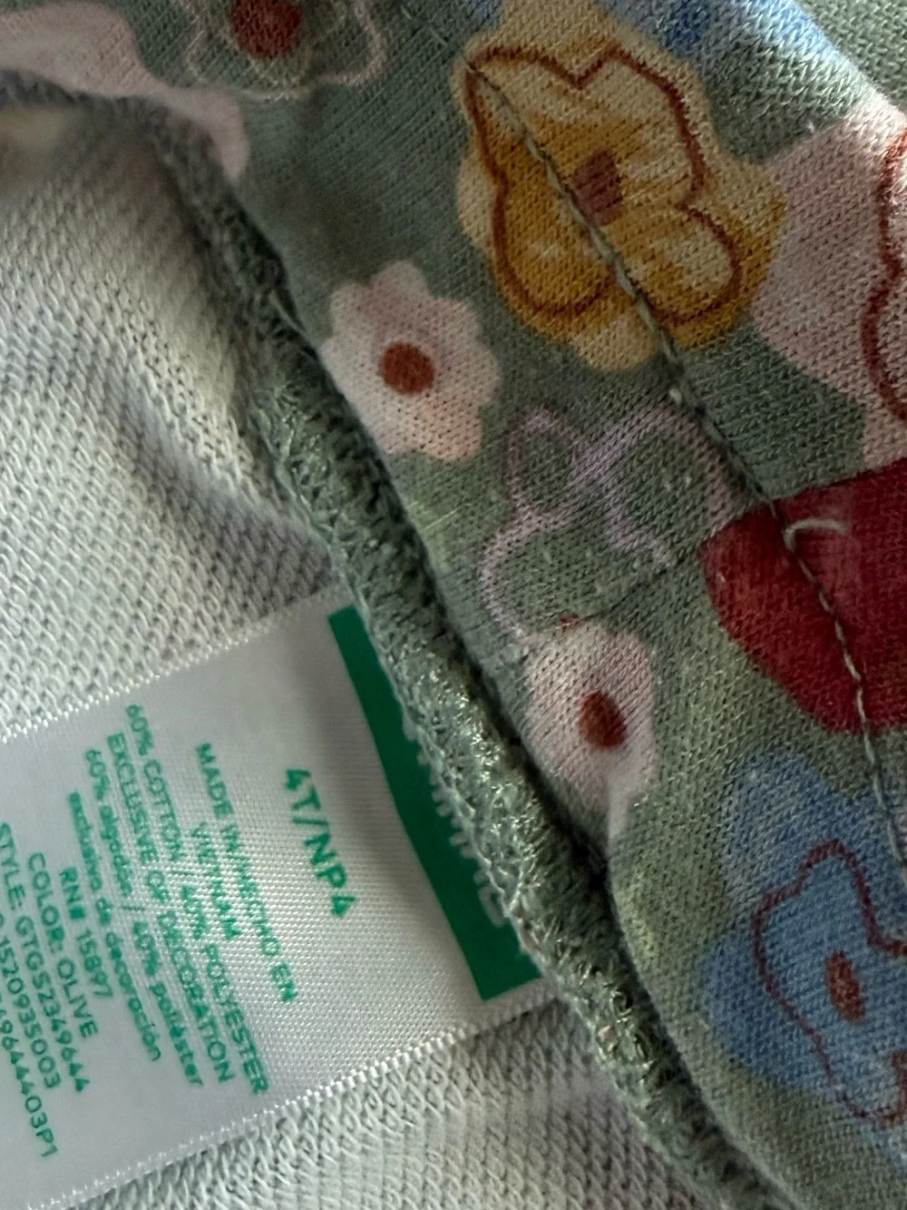 Gymboree|Baby girl/toddler matching set in Mint Floral-Multicolor Flower Print•